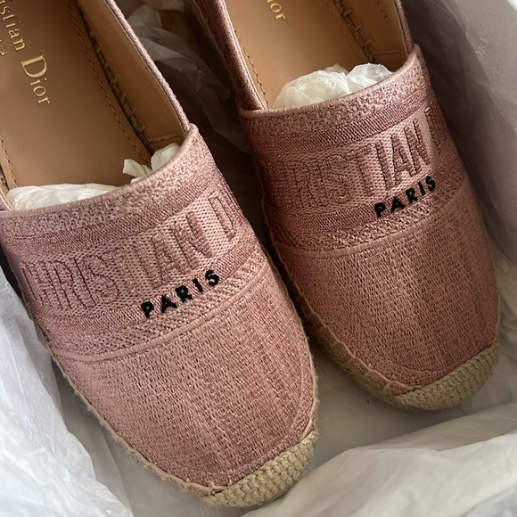 Christian Dior Rose Granville Espadrilles - Picture 10 of 13